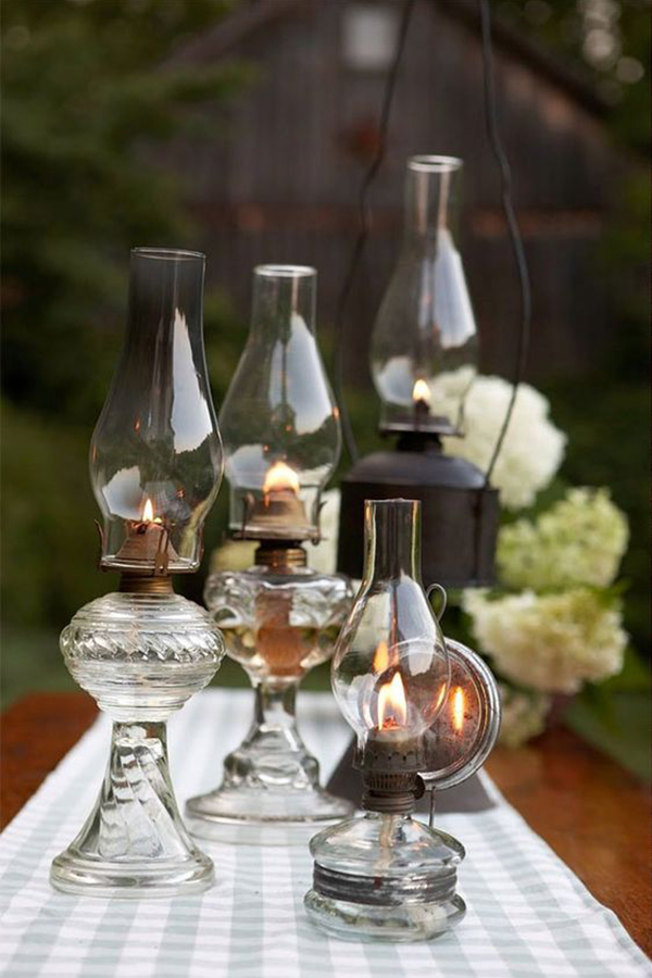 lampade antiche matrimonio vintage